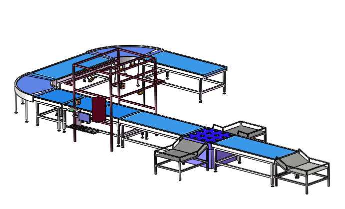 五面掃碼分揀機